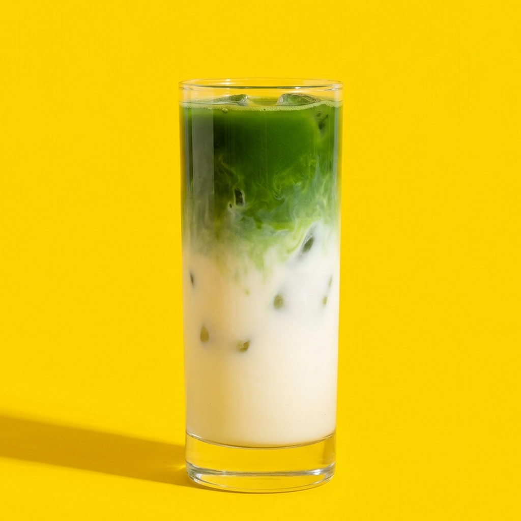 ICED MATCHA LATTE — 知覧抹茶100%のアイスラテ